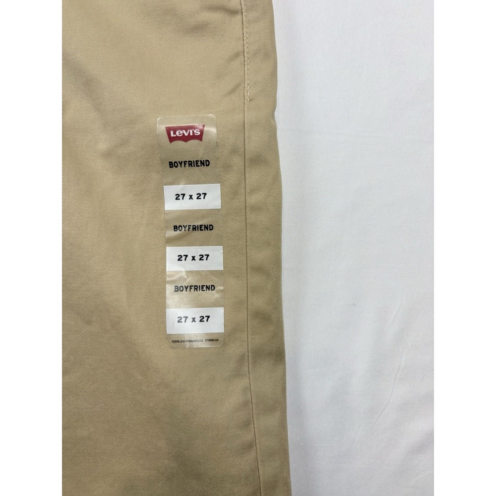 NWT Levi's Women's Boyfriend Jeans Mid Rise Tan Tapered Leg 27 X 26 - Picture 11 of 16